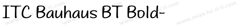 ITC Bauhaus BT Bold字体转换